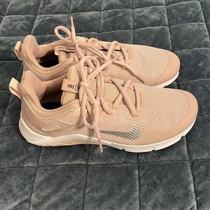 Nike rose gold trainers